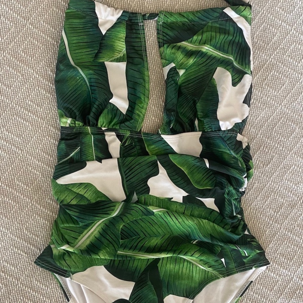 Figure Flattering Tropical Swim Suit